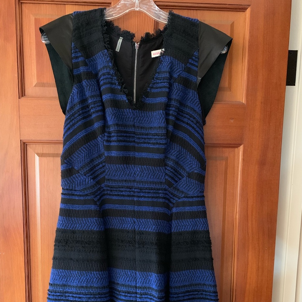 Rebecca Taylor leather trim dress! Size 8